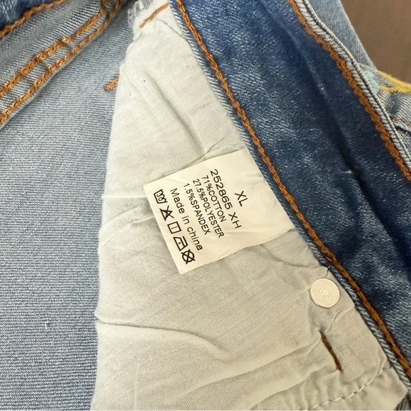 Flamingals Floral Embroidery Mid Waist High Stretch Bootcut Jeans with Pockets - Picture 7 of 7